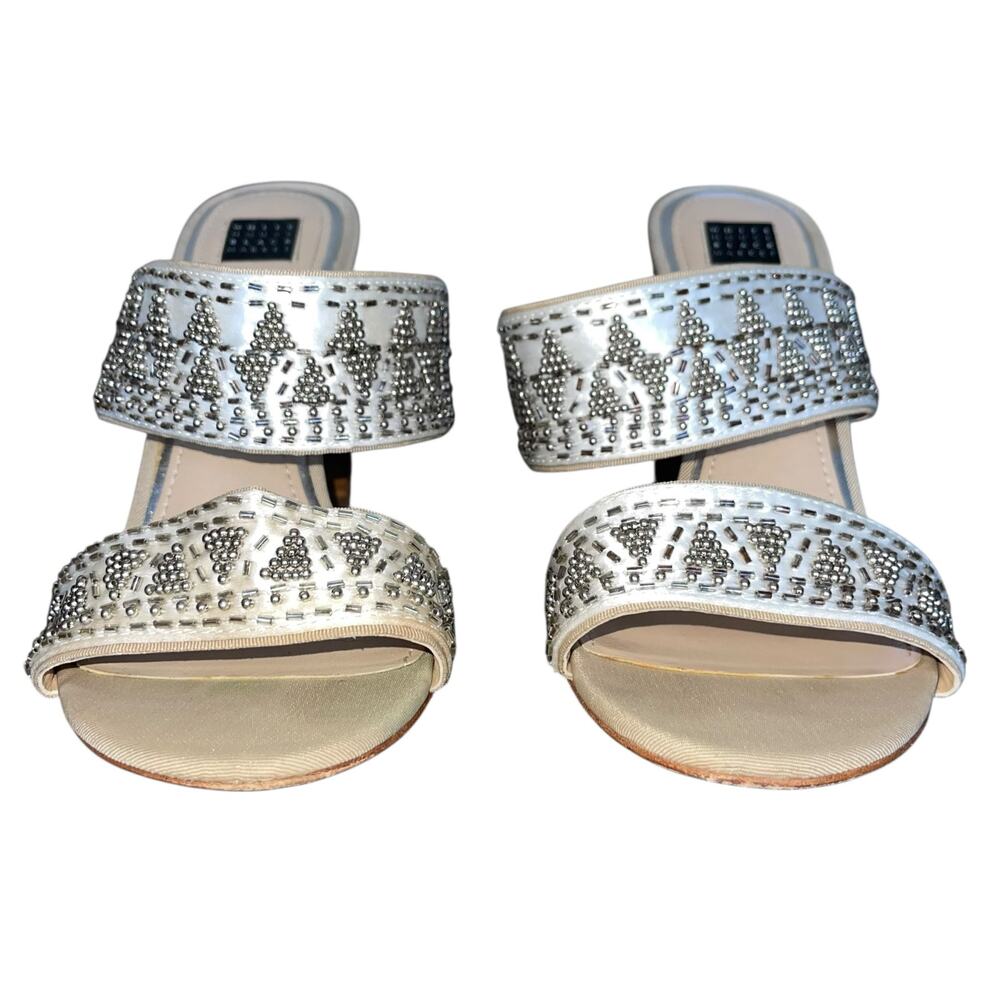 White House Black Market Sandals Beaded - Picture 3 of 8